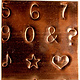 EM4085 = Sizzix Decotech Die - Handwriting Numbers by Vintaj