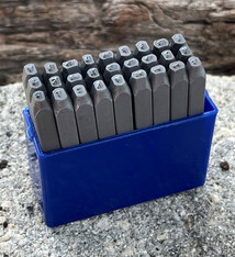 PN944 = Franklin Gothic Letter Punch Set A thru Z 1.5mm Imprint