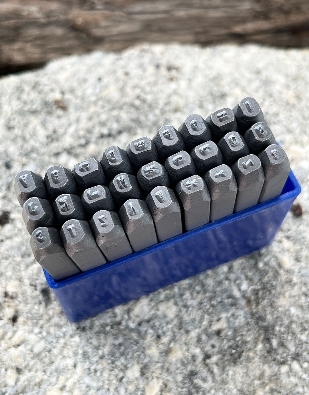 PN944 = Franklin Gothic Letter Punch Set A thru Z 1.5mm Imprint