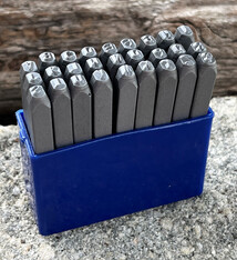 PN943 = Franklin Gothic Letter Punch Set A thru Z  3mm Imprint