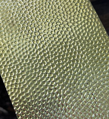 BSP202 "Hammered 2" Patterned Brass Sheet 2-1/2" Wide