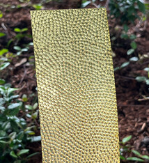 BSP204 "Hammered 4" Patterned Brass Sheet 2-1/2" Wide