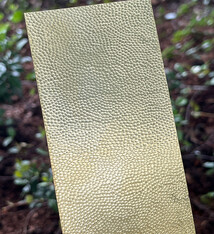 BSP205 "Hammered 5" Patterned Brass Sheet 2-1/2" Wide