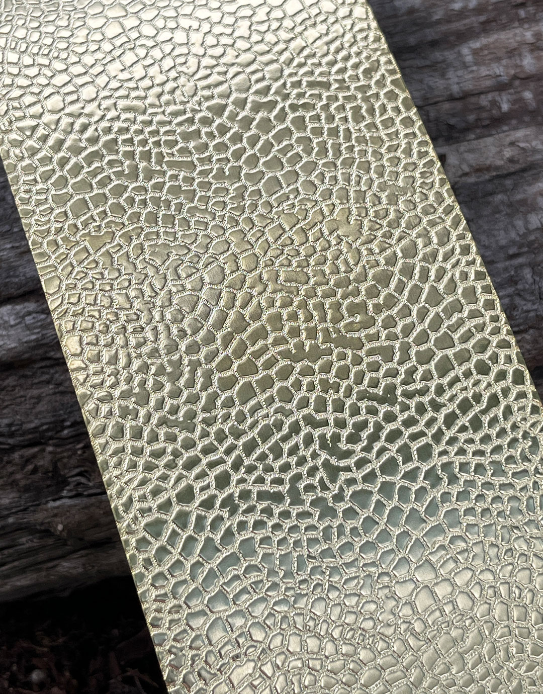 BSP207 "Cobblestone" Patterned Brass Sheet 2-1/2" Wide