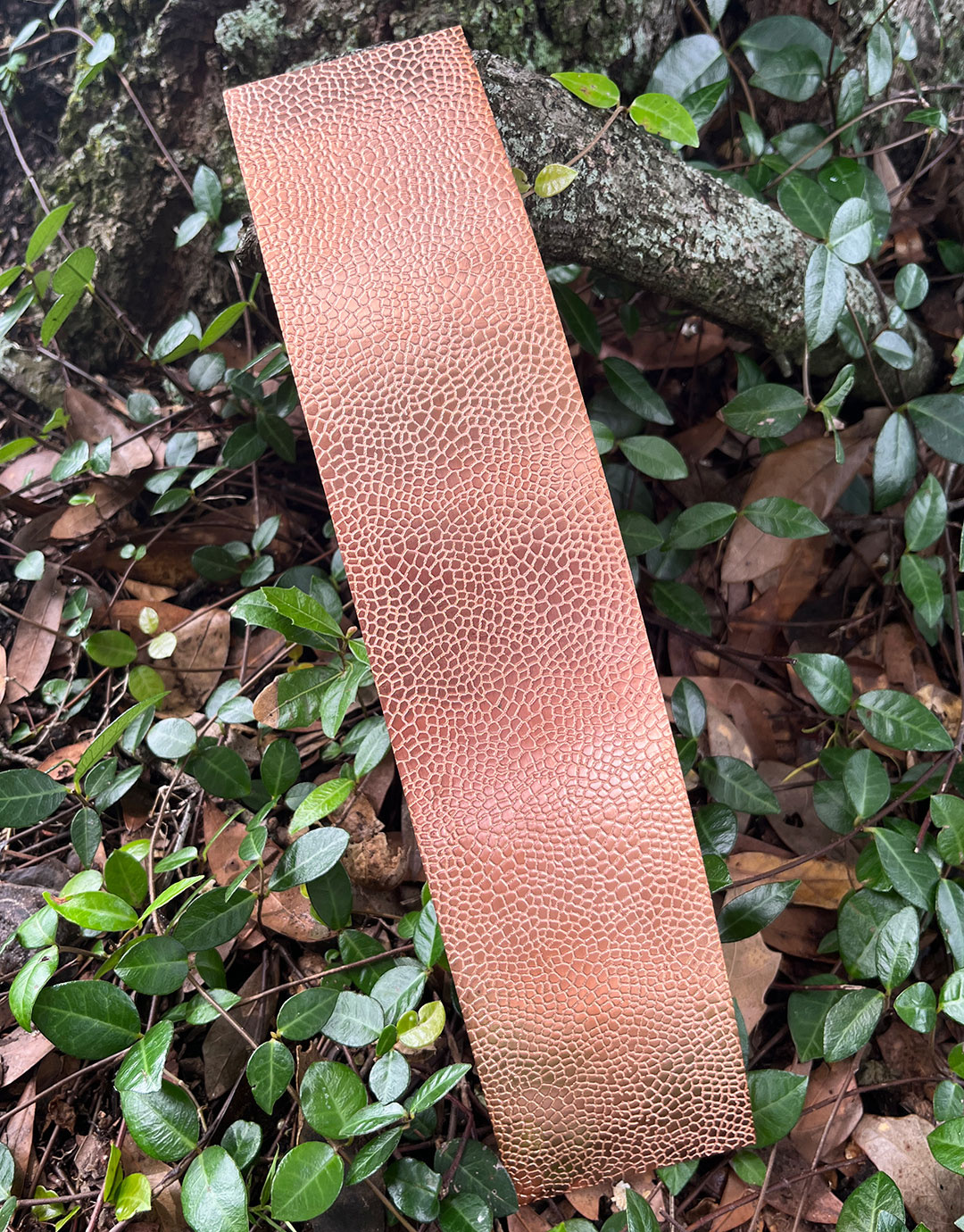 CSP207 "Stone Driveway" Patterned Copper Sheet 2-1/2" Wide