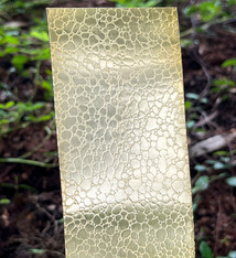 BSP209 "Small and Large Rain Drop" Patterned Brass Sheet 2-1/2" Wide