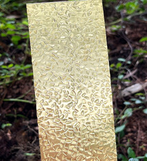 BSP211 "Triangle" Patterned Brass Sheet 2-1/2" Wide