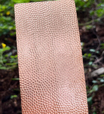 CSP202 "Hammered 2" Patterned Copper Sheet 2-1/2" Wide