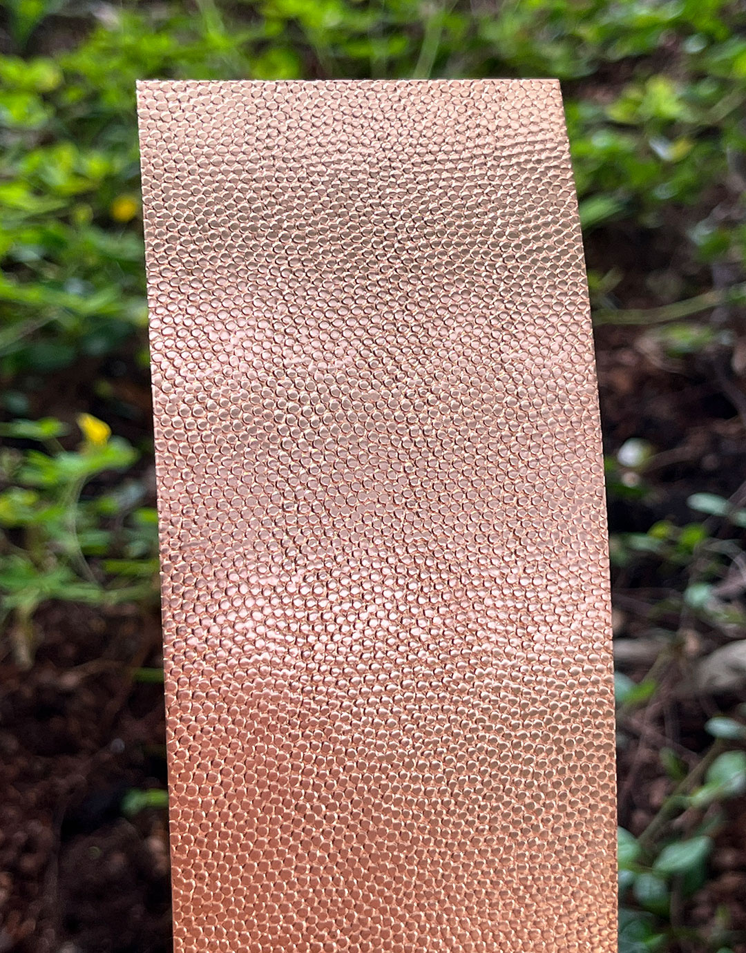 CSP203 "Bubbles" Patterned Copper Sheet 2-1/2" Wide