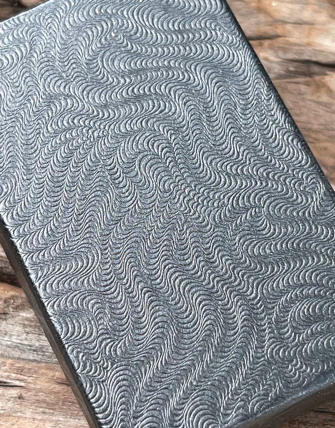DBX2821B = BOXES - COTTON FILLED BLACK SWIRL  2-5/8'' x 1-1/2'' x 7/8''   CASE 100