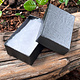 DBX2821B = BOXES - COTTON FILLED BLACK SWIRL  2-5/8'' x 1-1/2'' x 7/8''   CASE 100