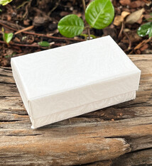 DBX2821W = BOXES - COTTON FILLED WHITE  2-5/8'' x 1-1/2'' x 1''  CASE 100