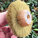 16.440 = Brass Crimped Wire Wood Hub Brush 2 Rows 3'' dia.
