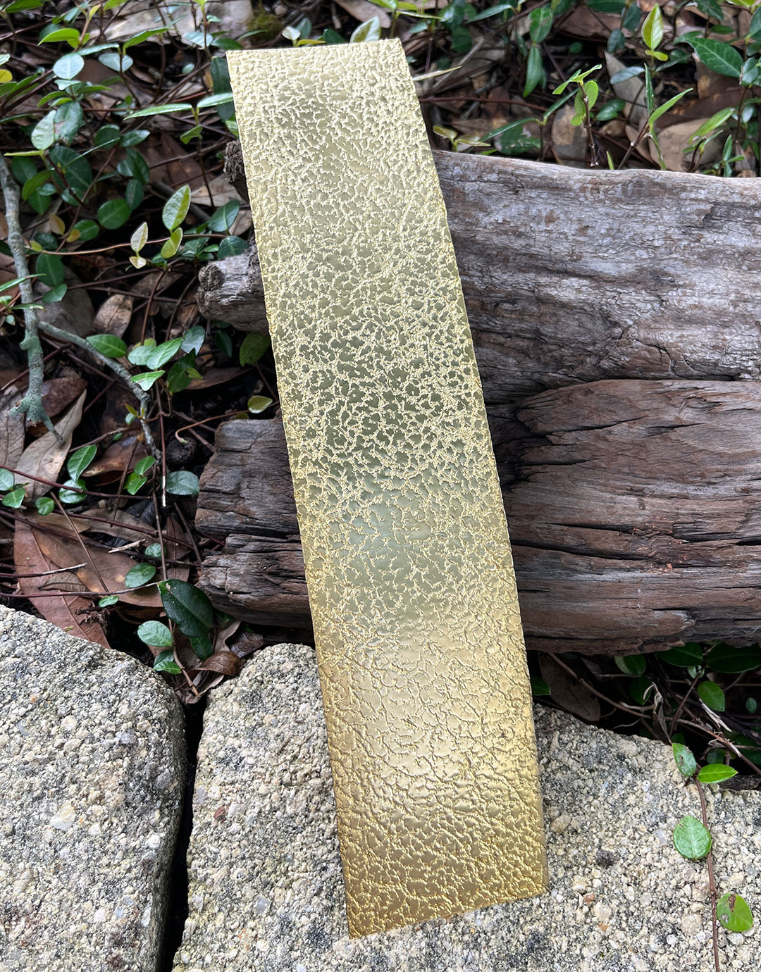 BSP214 "Foil" Patterned Brass Sheet 2-1/2" Wide