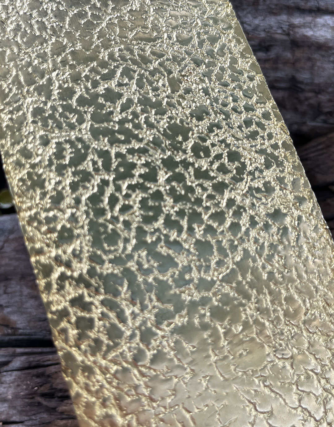 BSP214 "Foil" Patterned Brass Sheet 2-1/2" Wide