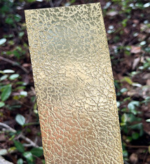 BSP214 "Foil" Patterned Brass Sheet 2-1/2" Wide