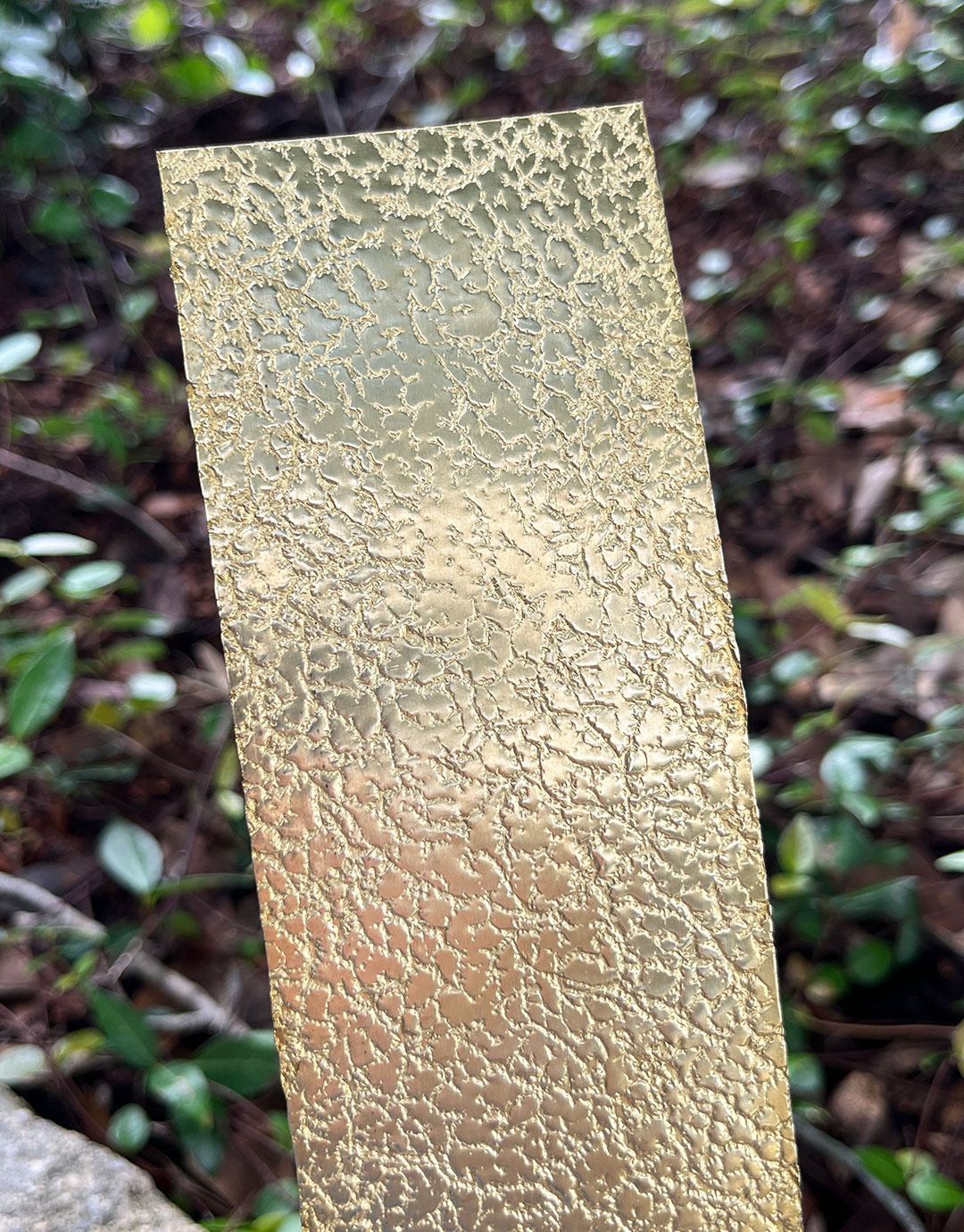 BSP214 "Foil" Patterned Brass Sheet 2-1/2" Wide