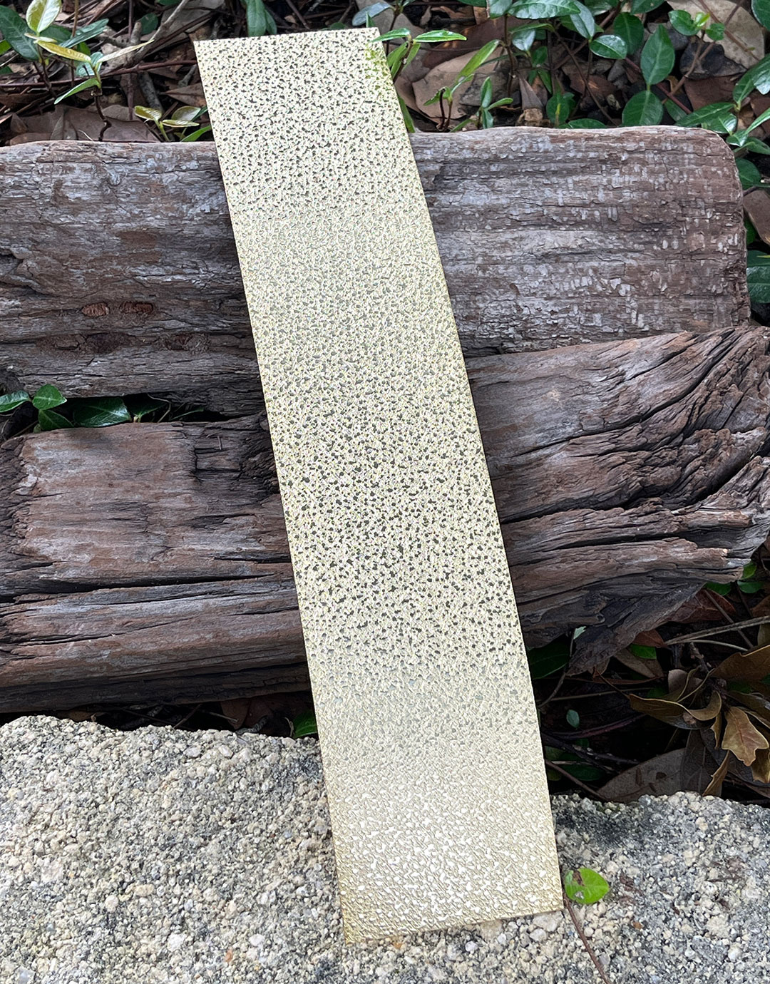 BSP215 "Wet" Patterned Brass Sheet 2-1/2" Wide
