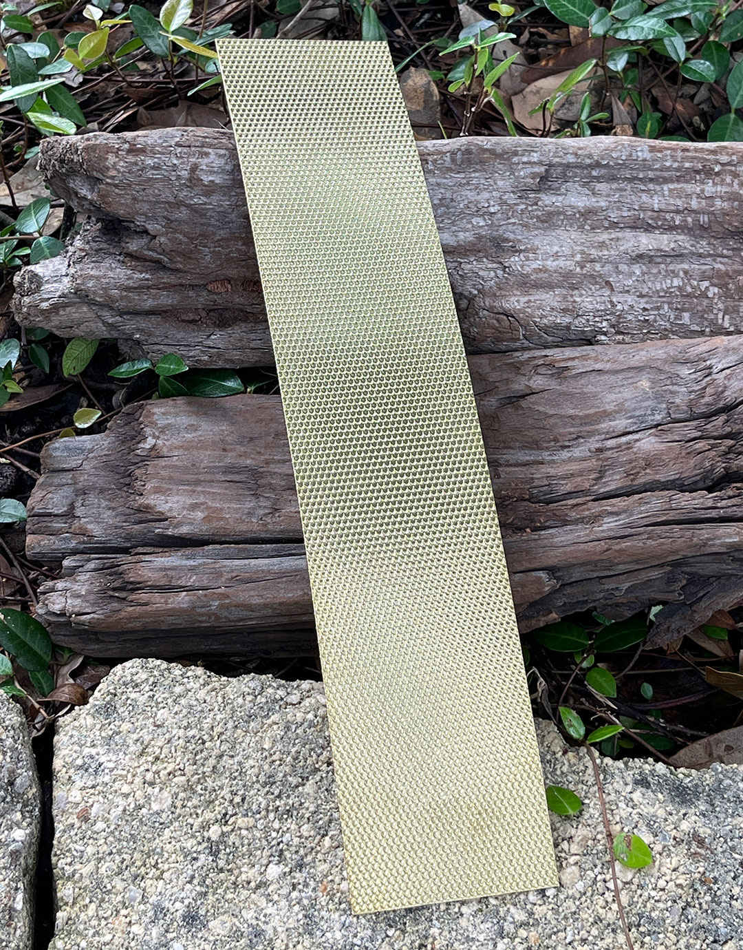 BSP216 "Perfect Scales" Patterned Brass Sheet 2-1/2" Wide