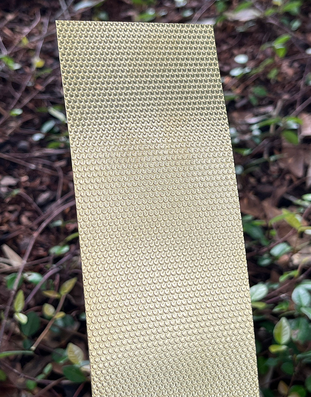 BSP216 "Perfect Scales" Patterned Brass Sheet 2-1/2" Wide