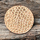 CSP607 = Pattern Copper Disc 1" x 24ga "Stone Driveway" (Pkg/6)