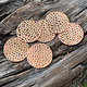 CSP607 = Pattern Copper Disc 1" x 24ga "Stone Driveway" (Pkg/6)