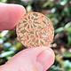CSP646 = Pattern Copper Disc 1" x 24ga "Geometric Floral" (Pkg/6)
