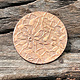 CSP646 = Pattern Copper Disc 1" x 24ga "Geometric Floral" (Pkg/6)