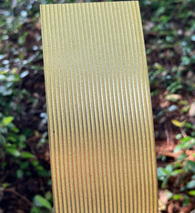 BSP220 "Striped 2" Patterned Brass Sheet 2-1/2" Wide