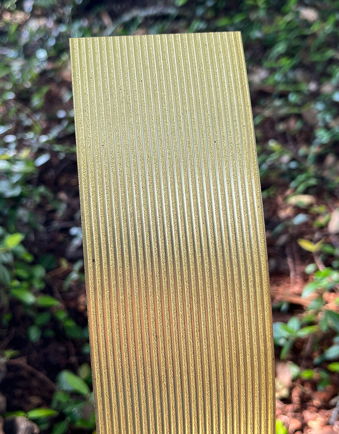 BSP220 "Striped 2" Patterned Brass Sheet 2-1/2" Wide