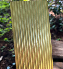 BSP221 "Striped 3" Patterned Brass Sheet 2-1/2" Wide