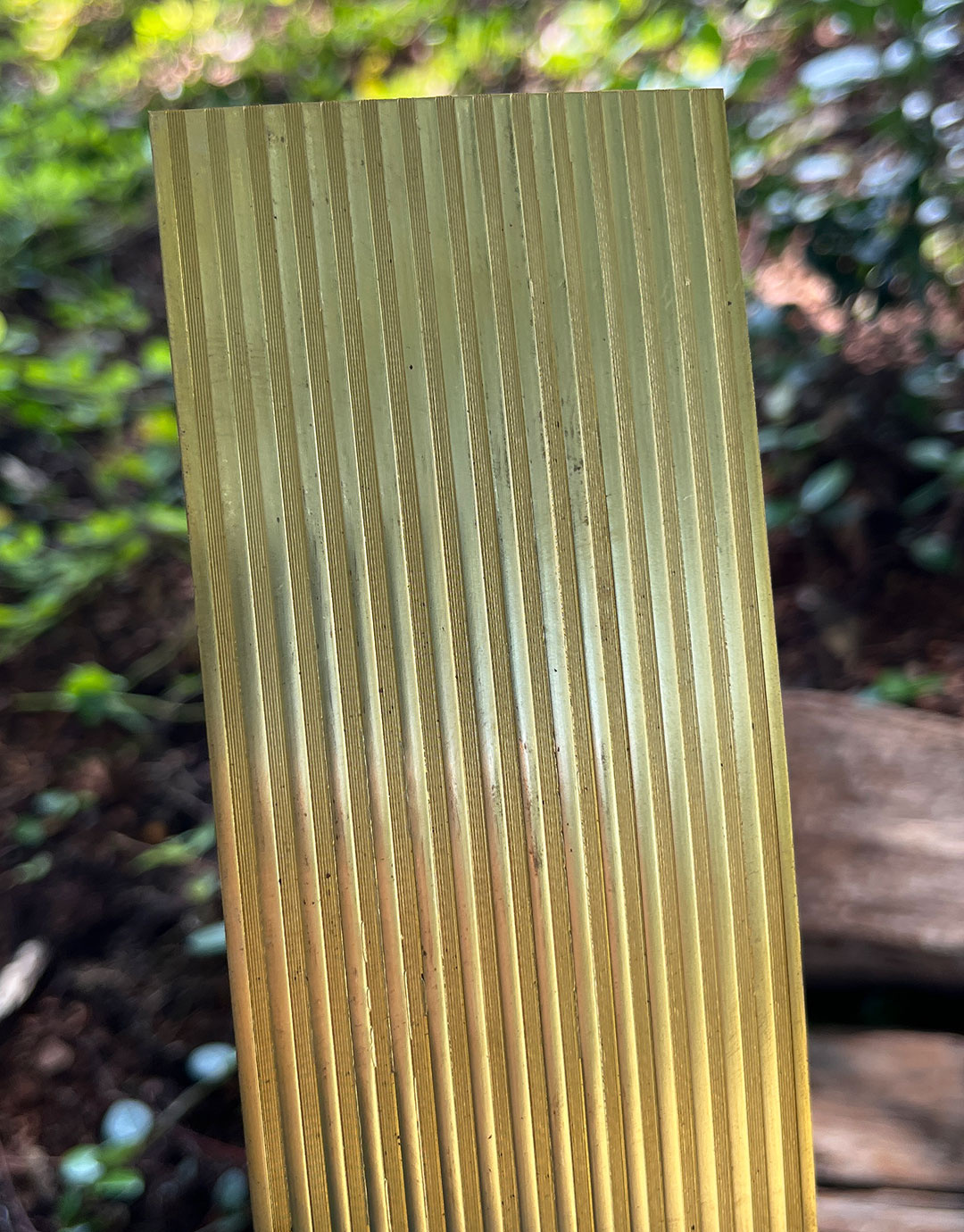 BSP221 "Striped 3" Patterned Brass Sheet 2-1/2" Wide