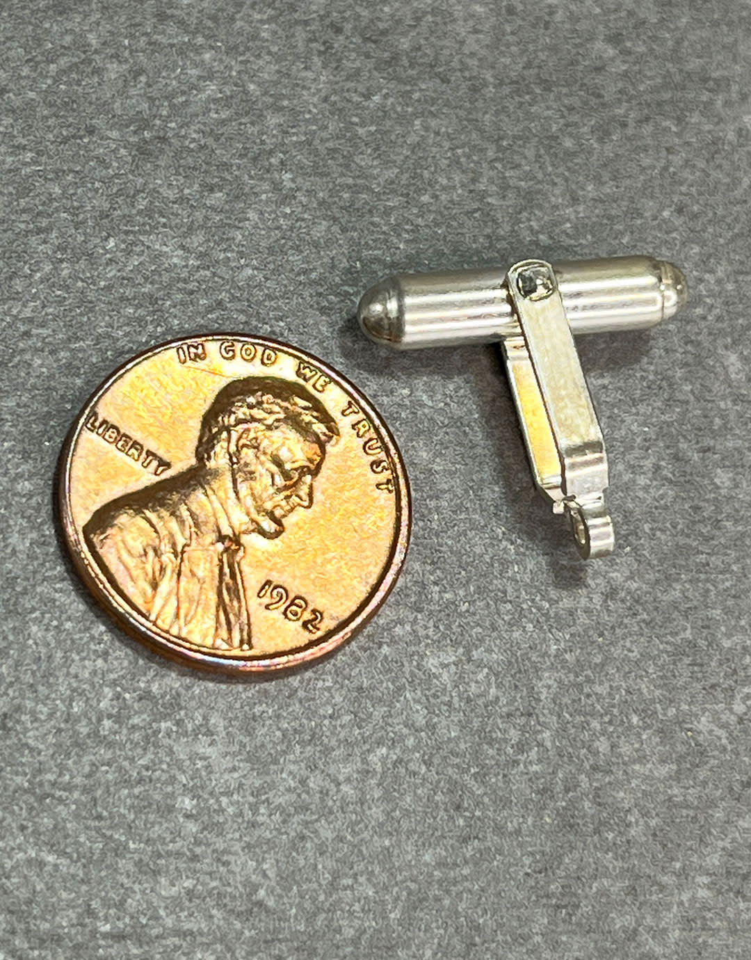 443S-04 = Cuff Link Back Sterling Silver (Each)