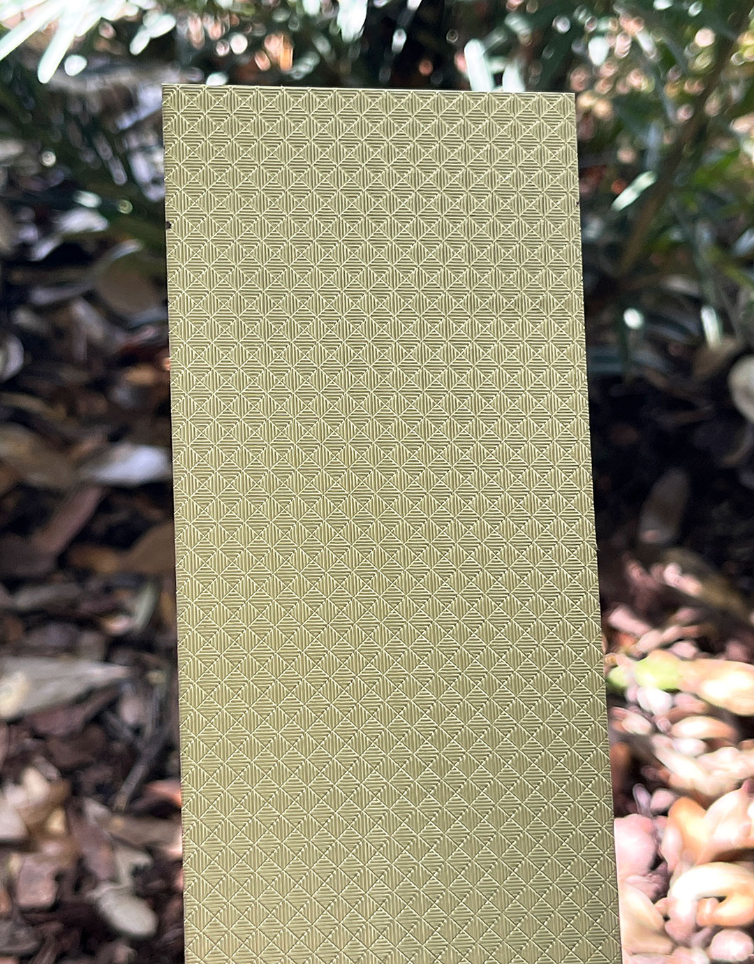 BSP227 "Mini Striped Squares" Patterned Brass Sheet 2-1/2" Wide