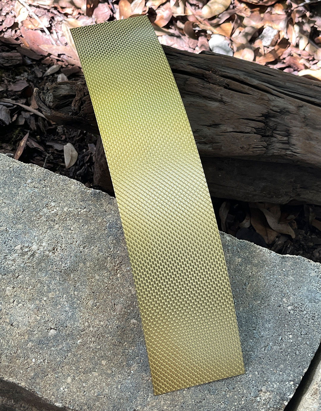BSP234 "Bubbles" Patterned Brass Sheet 2-1/2" Wide