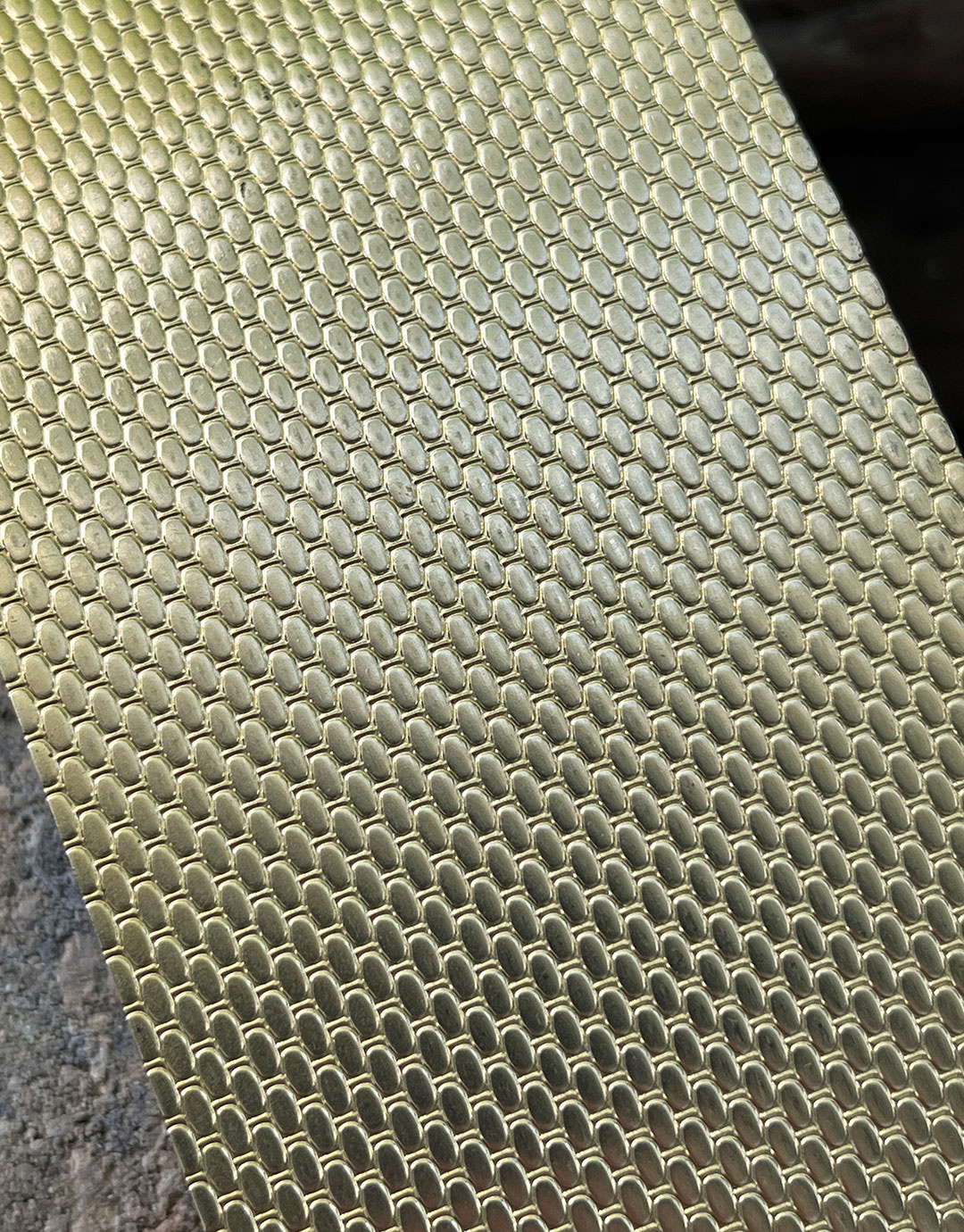 BSP234 "Bubbles" Patterned Brass Sheet 2-1/2" Wide