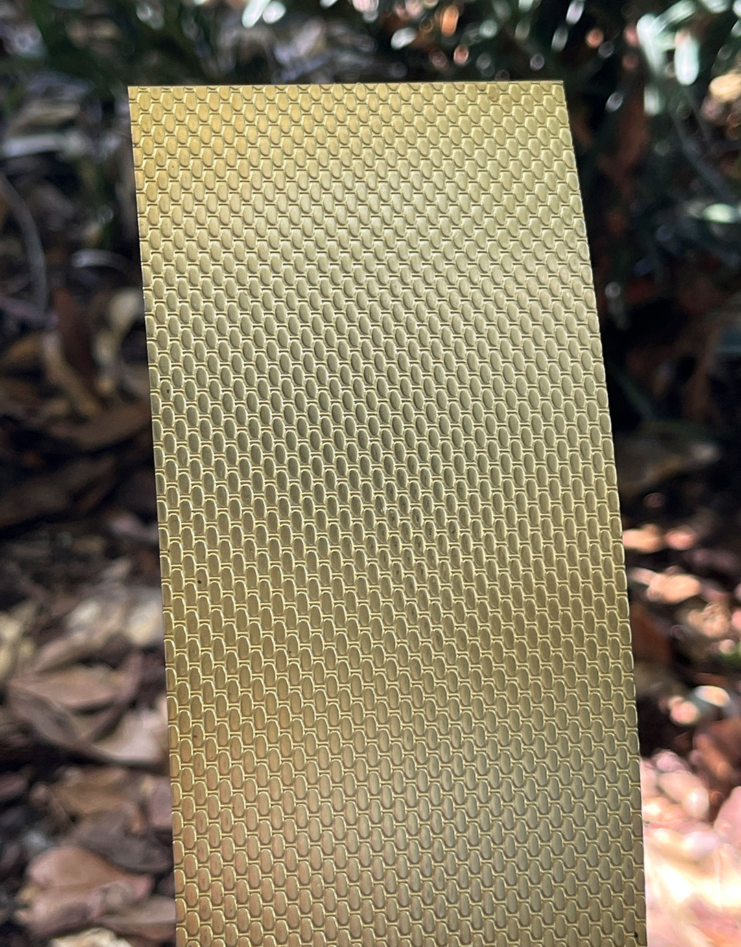 BSP234 "Bubbles" Patterned Brass Sheet 2-1/2" Wide