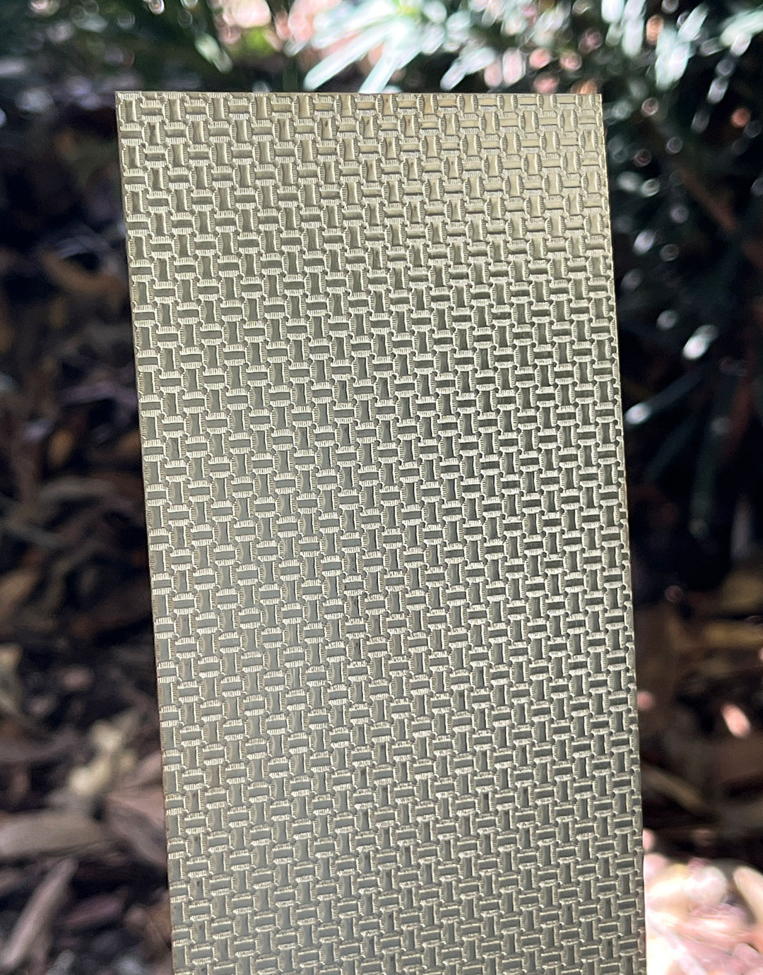 BSP235 "Picnic" Patterned Brass Sheet 2-1/2" Wide