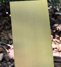 BSP233 "Mini Picnic" Patterned Brass Sheet 2-1/2" Wide