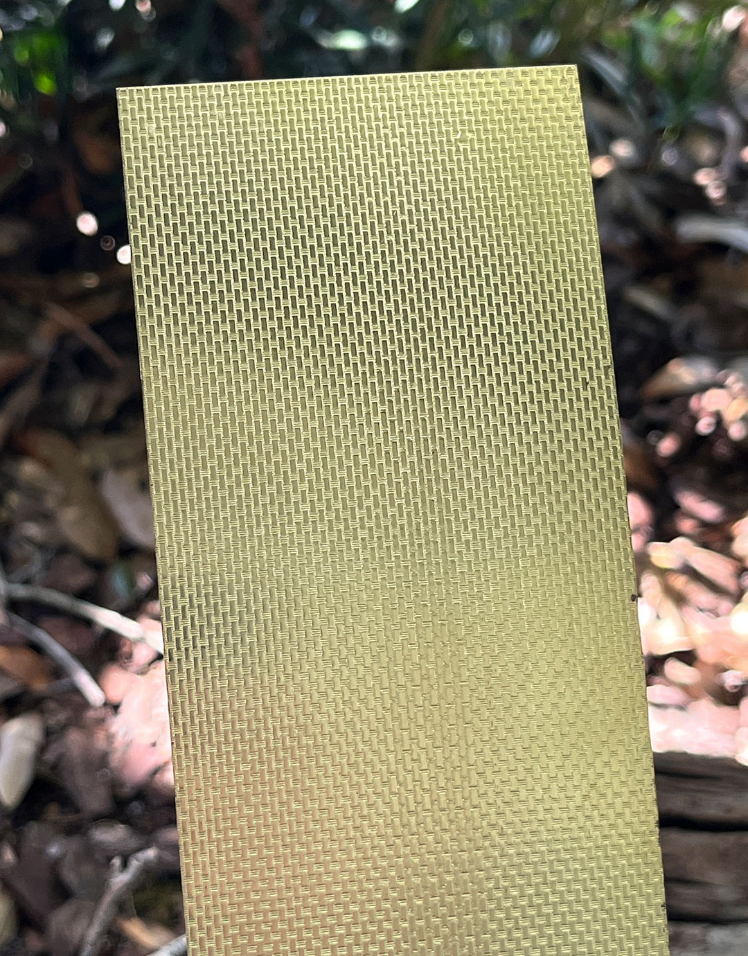 BSP233 "Mini Picnic" Patterned Brass Sheet 2-1/2" Wide