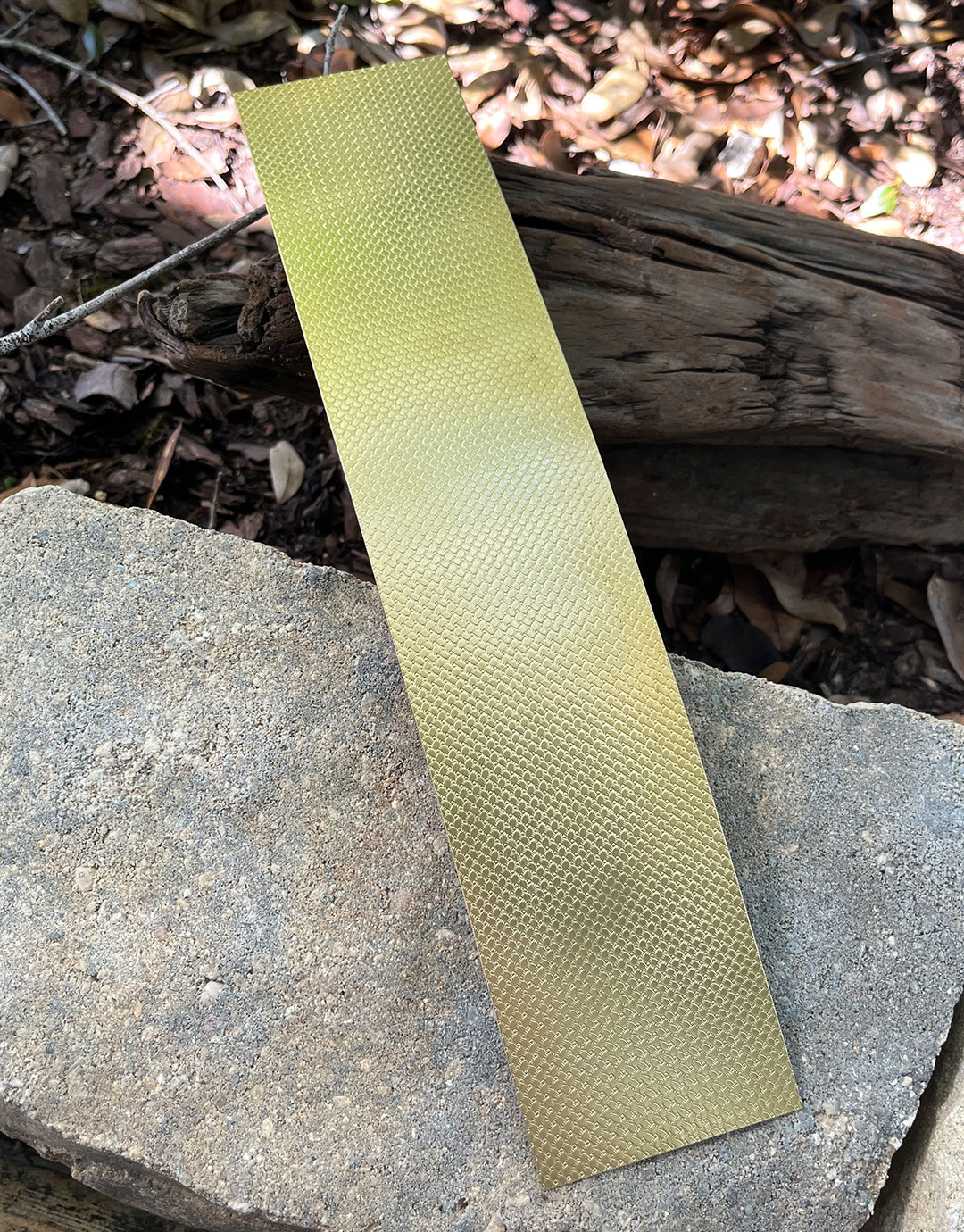 BSP232 "Mini Woven" Patterned Brass Sheet 2-1/2" Wide