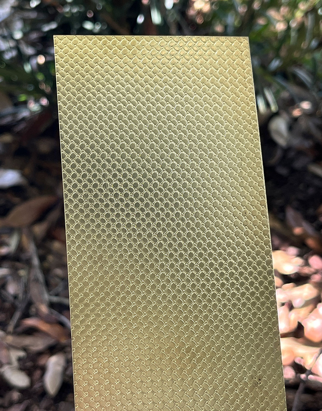 BSP232 "Mini Woven" Patterned Brass Sheet 2-1/2" Wide
