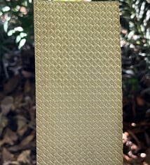 BSP231 "Woven" Patterned Brass Sheet 2-1/2" Wide