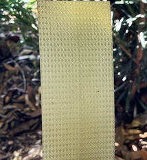 BSP229 "Diamond" Patterned Brass Sheet 2-1/2" Wide