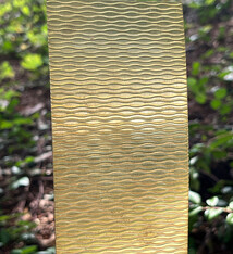 BSP237 "Wave" Patterned Brass Sheet 2-1/2" Wide