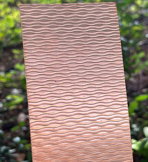 CSP237 "Wavy" Patterned Copper Sheet 2-1/2" Wide