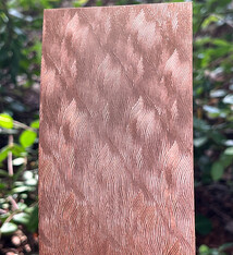 CSP239 "Fingerprint" Patterned Copper Sheet 2-1/2" Wide