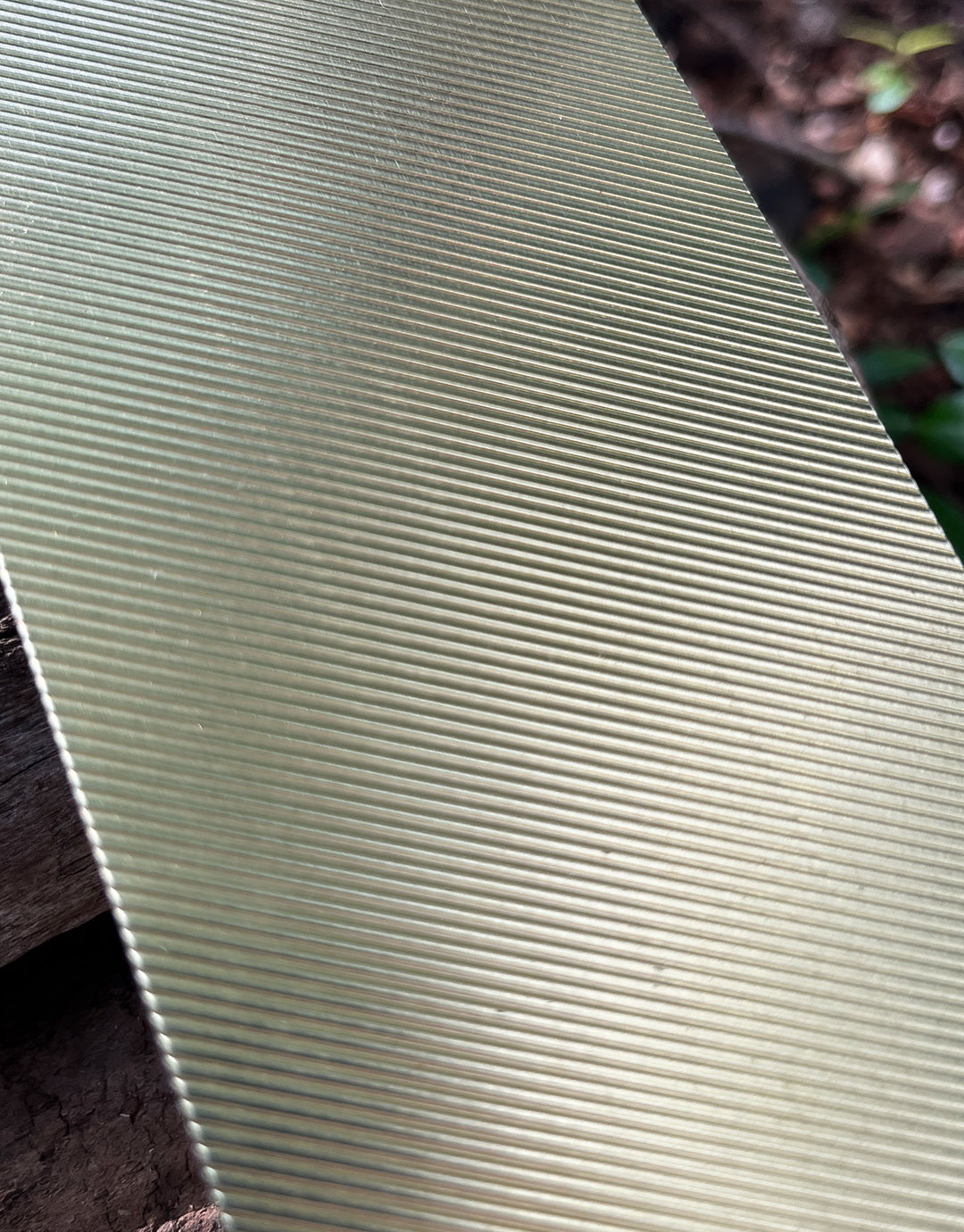 BSP223 "Diagonal Stripe" Patterned Brass Sheet 2-1/2" Wide