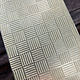 BSP225 "Striped Squares" Patterned Brass Sheet 2-1/2" Wide