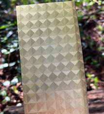 BSP226 "Striped Triangles" Patterned Brass Sheet 2-1/2" Wide